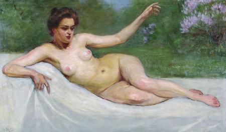 Jakub Weinles Femme nue allongee china oil painting image
